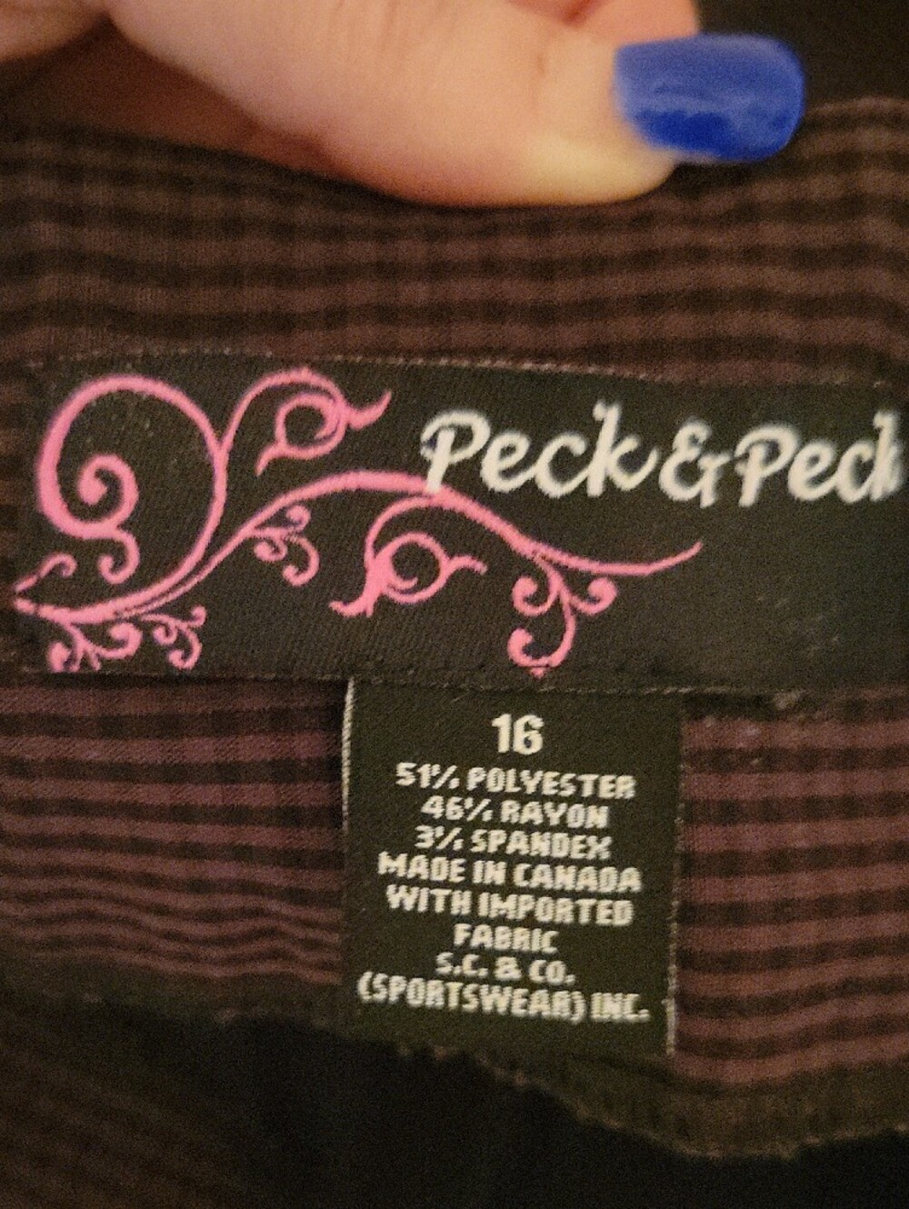 Peck & Peck Straight-Leg Ponte Pants in Dark Brown - Picture 5 of 5